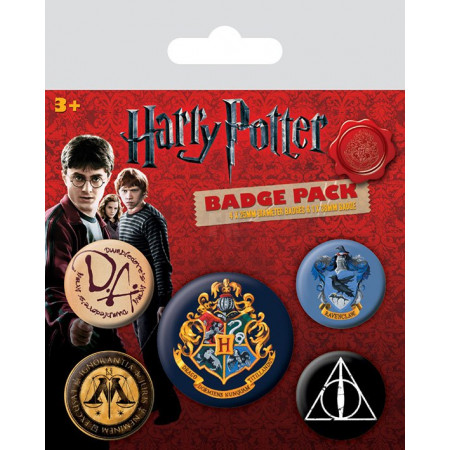 Harry Potter Pin-Back Buttons 5-Pack Hogwarts